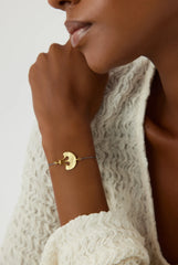Ginkgo Leaf Bracelet, 18K Gold-Plated Sterling Silver