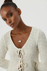 Baroque Pearl Fish Necklace, 18K Gold-Plated Sterling Silver