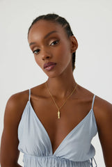 Fish Necklace, 18K Gold-Plated 3D Moving Fishbone Necklace