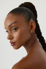 Sleek Gold Huggie Hoop Earrings – 18K Gold-Plated Sterling Silver Minimalist Jewelry