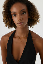 Minimalist Gold Star Necklace, 18K Gold-Plated Sterling Silver Celestial-Inspired Jewelry