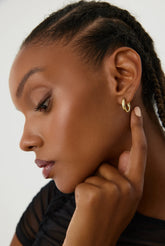 Gold Huggie Hoop Earrings – 18K Gold-Plated Earrings