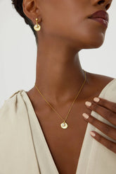 Seashell and Pearl Necklace - 18K Gold-Plated Sterling Silver