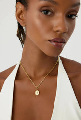 Compass Star Necklace – 18K Gold-Plated Sterling Silver Pendant Necklace