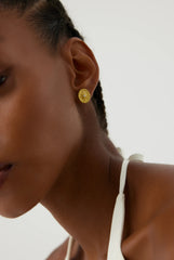 Compass Star Stud Earrings – 18K Gold-Plated Sterling Silver