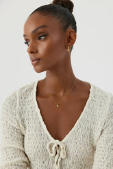 Star Necklace – 18K Gold-Plated Sterling Silver with Turquoise Charm