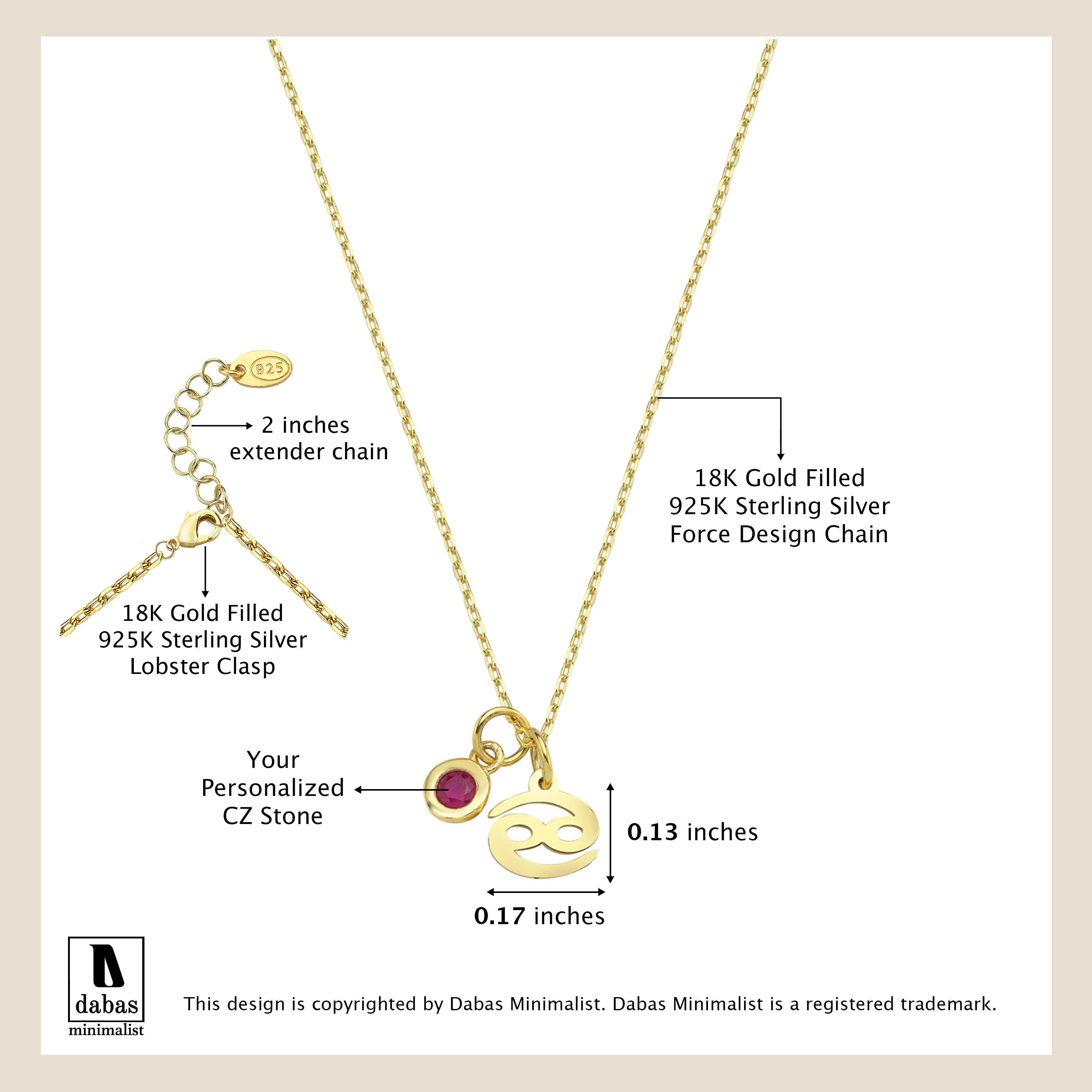 Discover Personalized Elegance with Our Birthstone Zodiac Sign Necklace