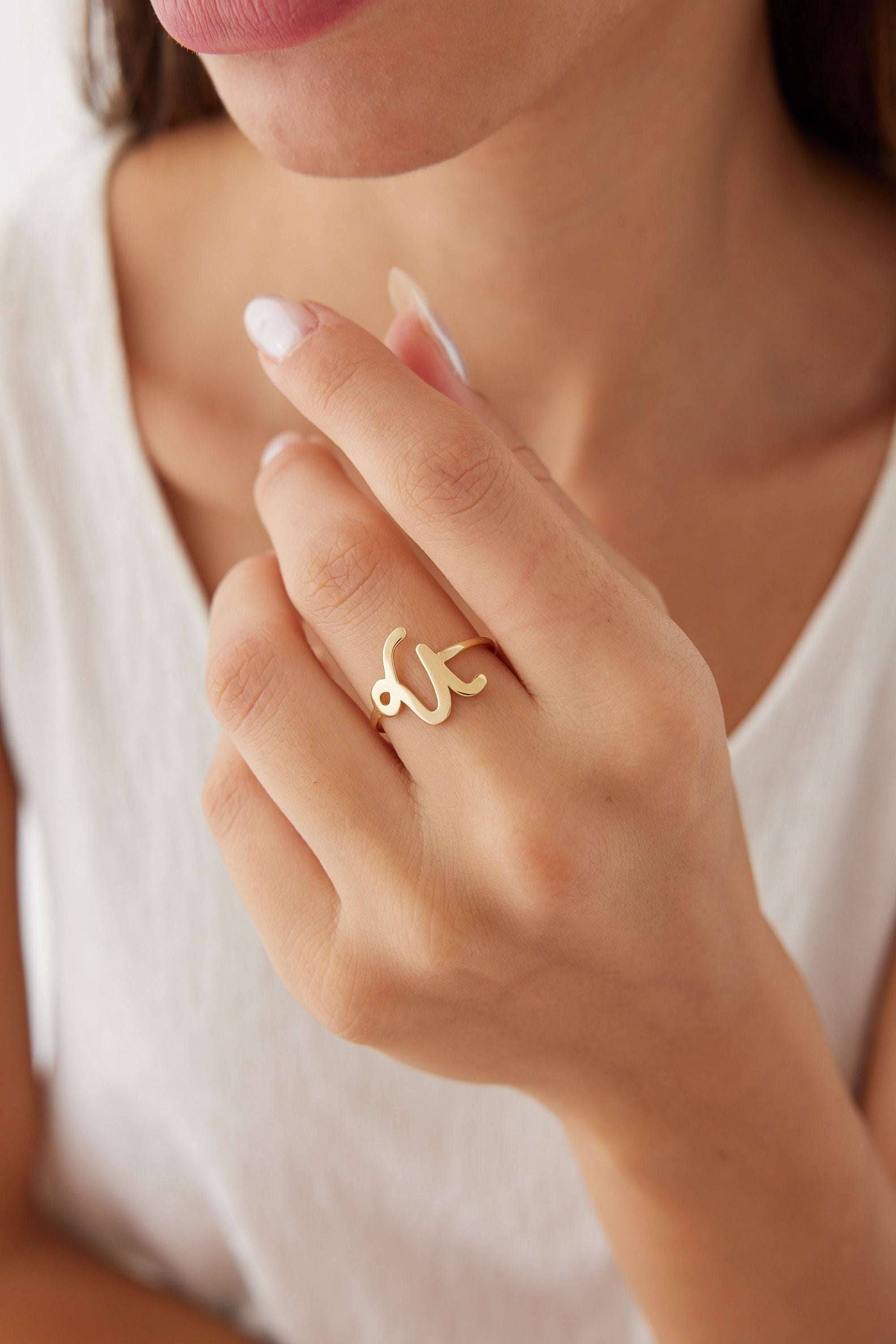 Personalized Midi Zodiac Ring