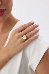 Custom Circle Birth Flower Ring