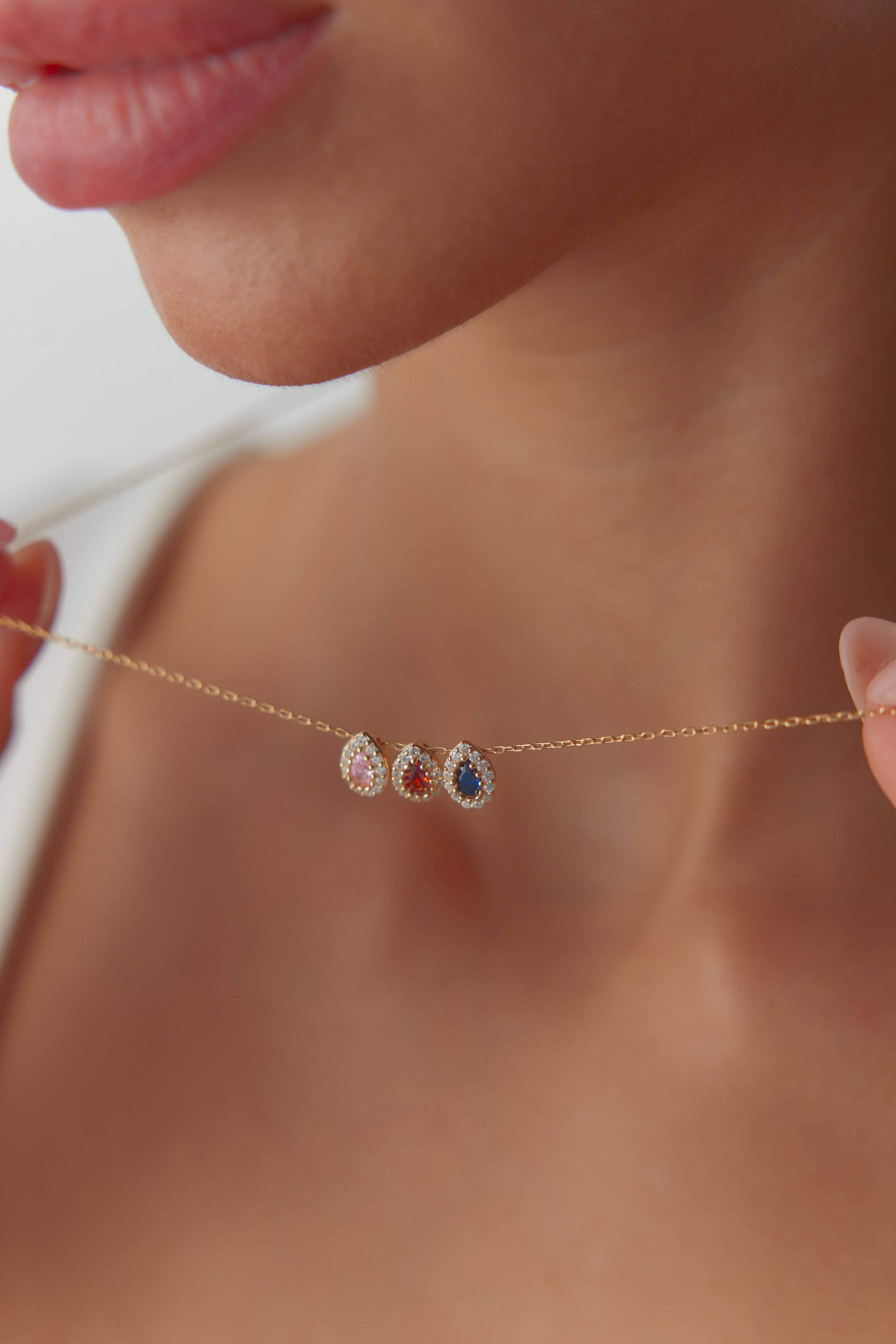 Birthstone Family Necklace