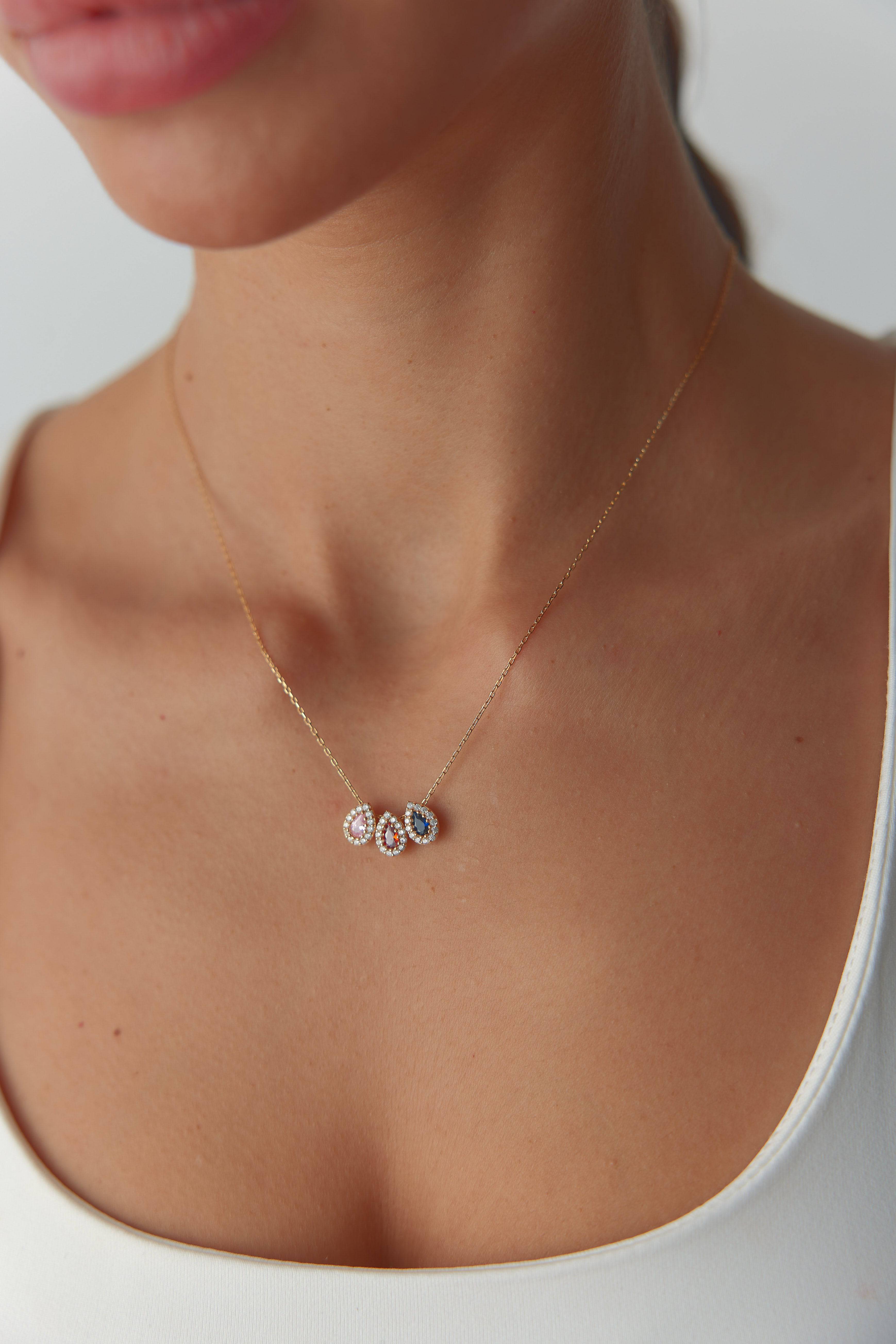 Birthstone Family Necklace