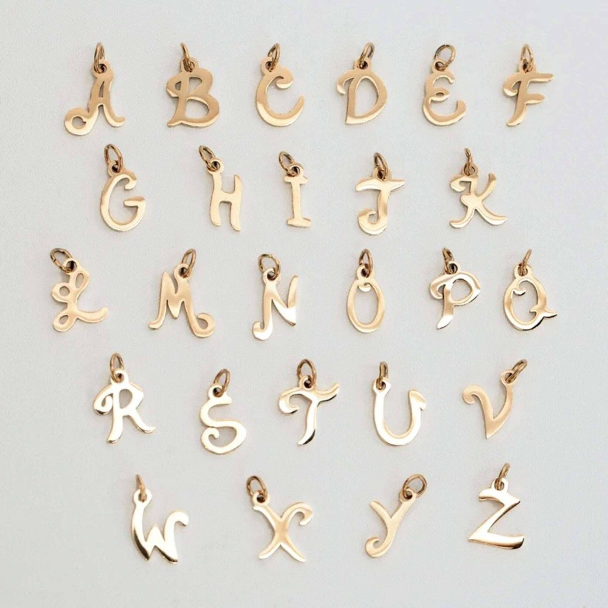 Freshwater Pearl Beaded Initial Letter Necklace, 18K Gold-Plated Sterling Silver