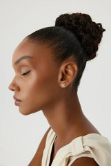 Gold Initial Stud Earrings – Personalized 18K Gold-Plated Sterling Silver