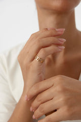 Custom Name Ring - 18K Gold-Plated Sterling Silver