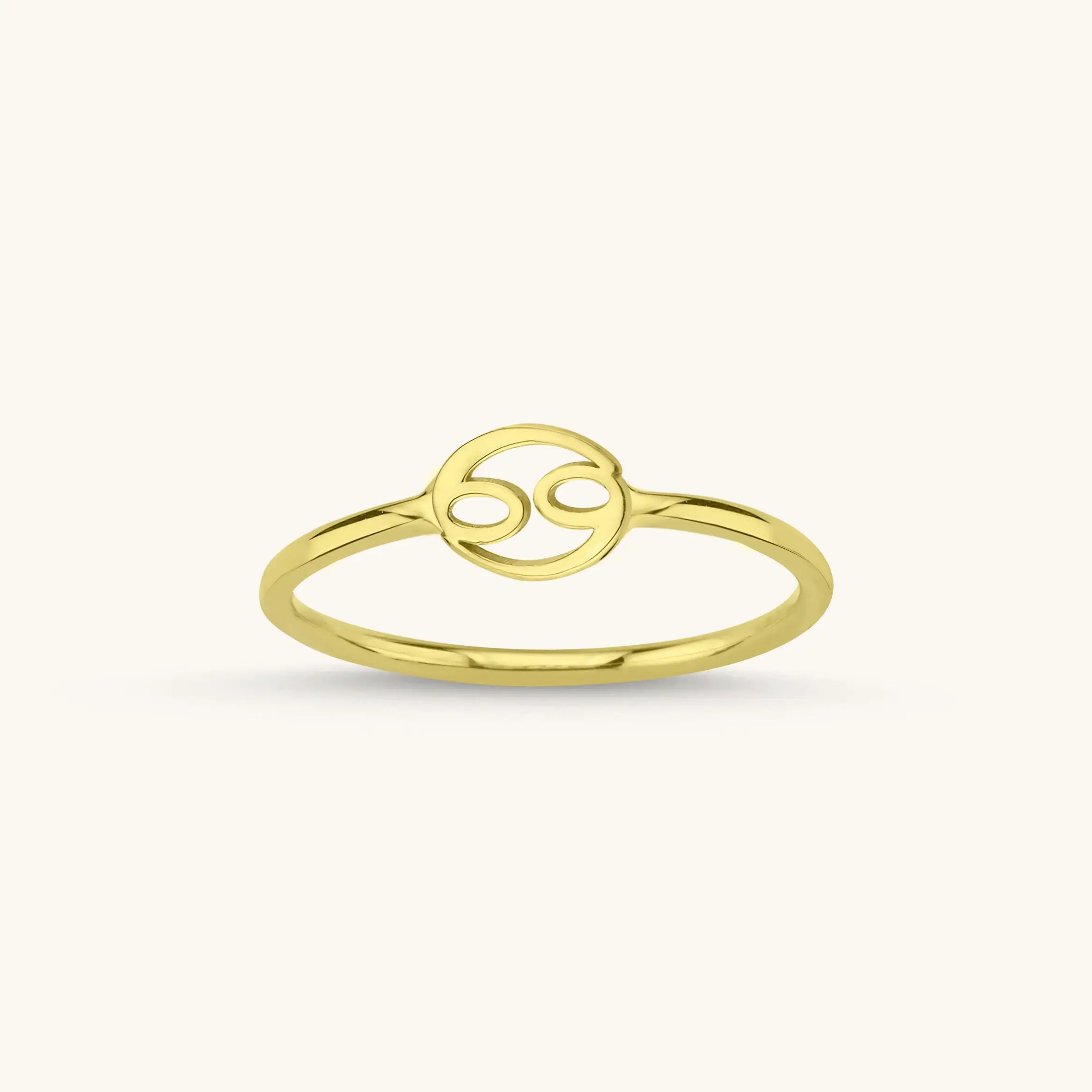 Tiny Zodiac Ring – 18K Gold-Plated Sterling Silver